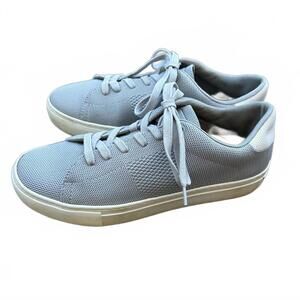 Greats Brooklyn Royale Knit Shoes Sneakers Gray & White Low Top | Size 8 EU 38